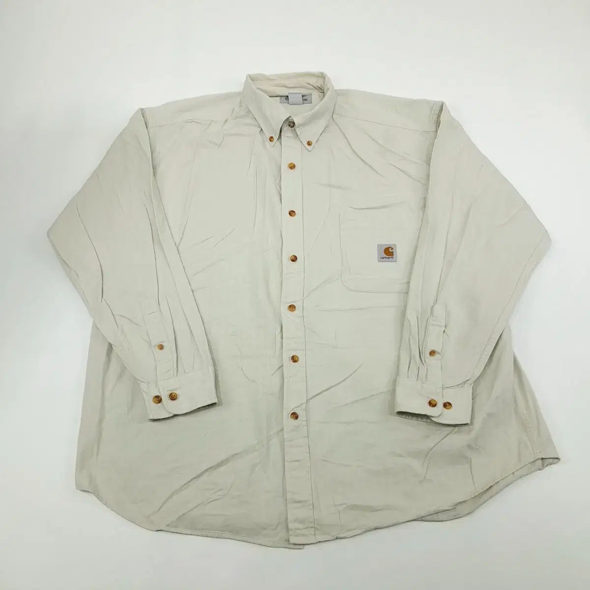 【雷市場（ポンジャン）商品韓国直送】 （ Sa001 ） XL Carhartt(カーハート) マッドグレイ リメイク 長袖 シャツ