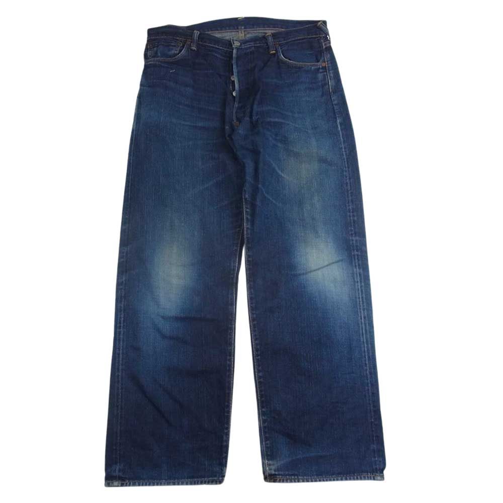 evisu2001ダークブルーデニム EVISU ストレートデニム ダークブルー No2 2001 虎耳W33