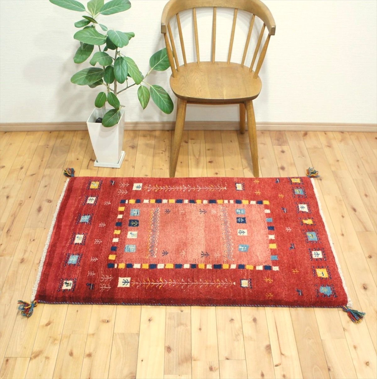 美品 可愛い エルメス ビーチタオル ラグ 玄関マット キリン 動物 黄色