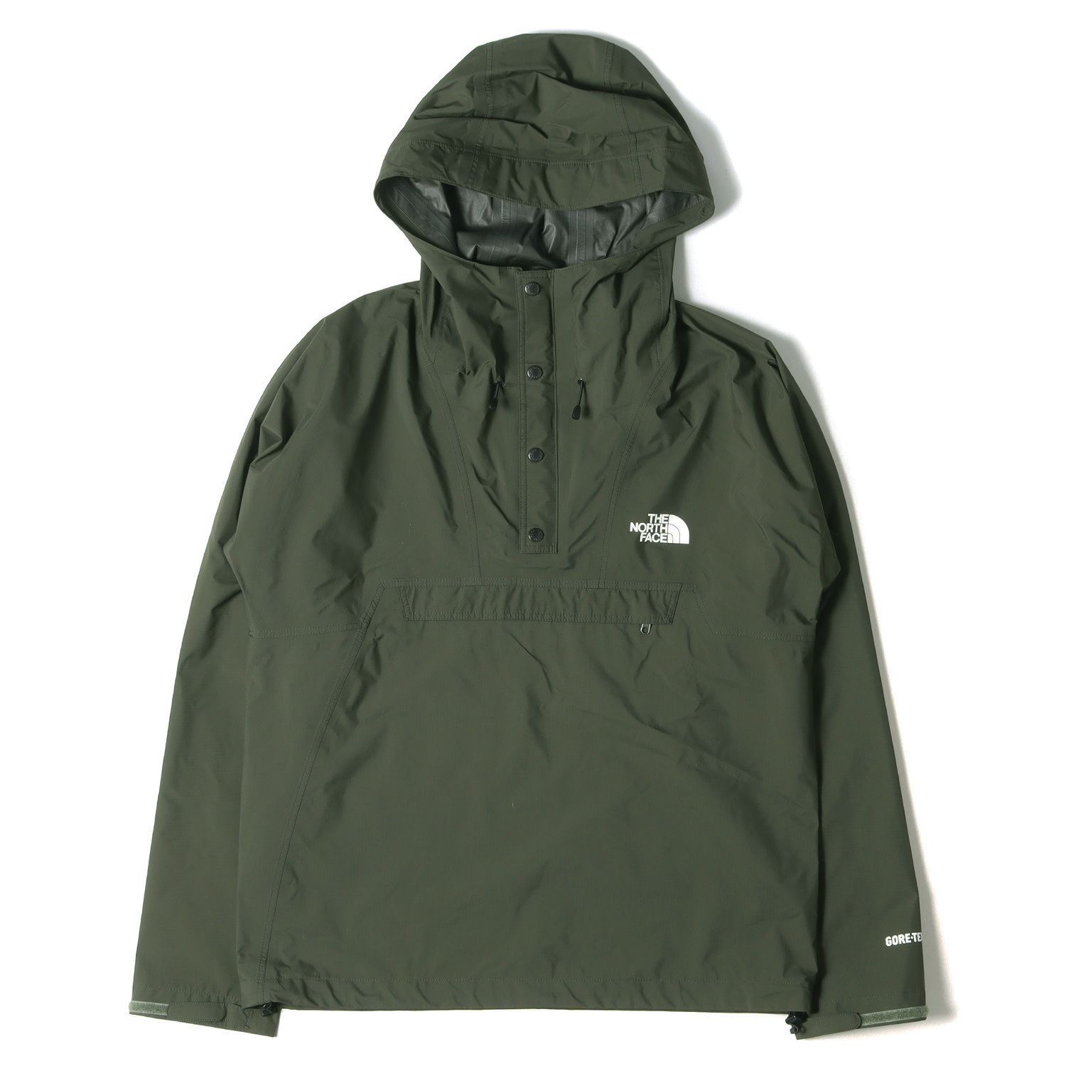 美品 THE NORTH FACE ノースフェイス ジャケット スタンダード ナイロン アノラックパーカー Standard Anorak  NP61331 GORE-TEX ゴアテックス アウター ブルゾン カーキ M アウトドア カジュアル シンプル