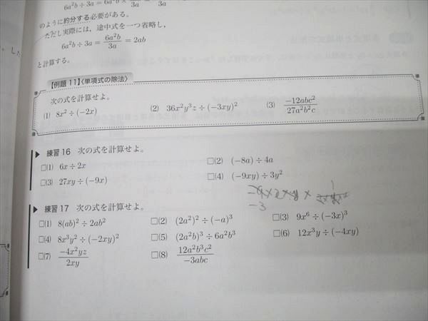 鉄緑会 大阪校 中1 数学基礎講座 代数/幾何/問題集 第1/2部 テキスト