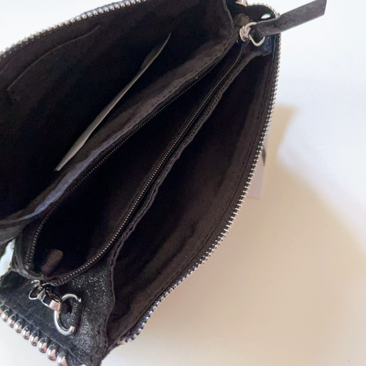 新品 未使用 ZARA スタッズ付きウォレット型 ショルダーバッグ