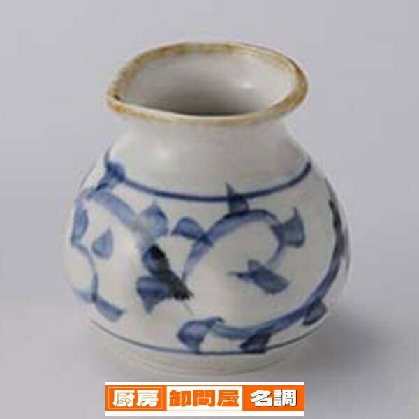 和食器 オ303-178 タコ唐草そば徳利 小