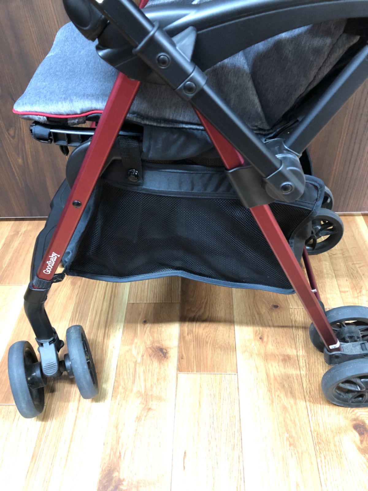 GoodBaby ベビーカー A型(B型兼用) ブロックチェック柄【モノ市場東浦店】 Goodbaby A型B型兼用ベビーカー ブロックチェック柄 ハイシート 軽量