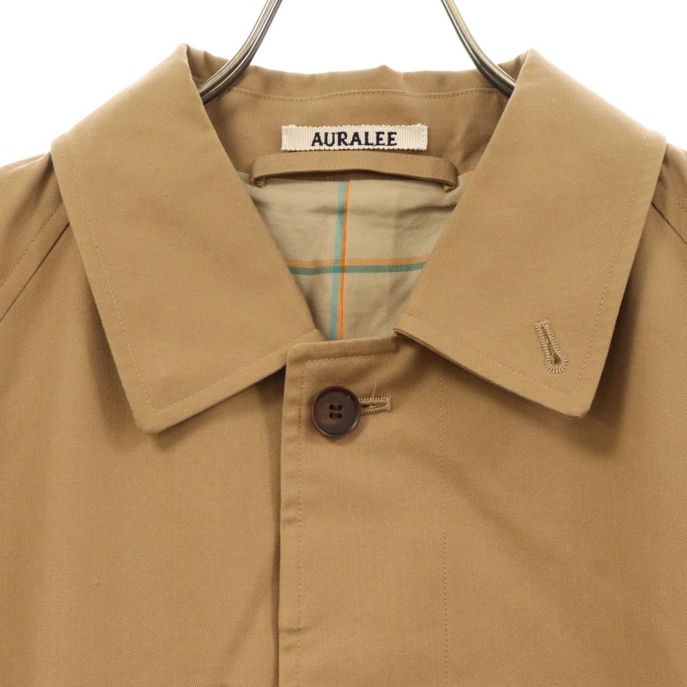 AURALEE -Cotton Silk Gabardine Long Soutien Collar Coat- | twelve blog