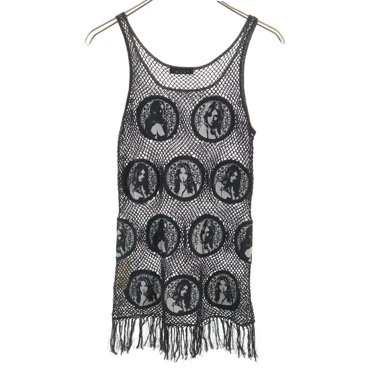 vintage HYSTERIC GLAMOUR 鍵編み ニット タンクトップ vintage HYSTERIC GLAMOUR 鍵編み ニット タンクトップ