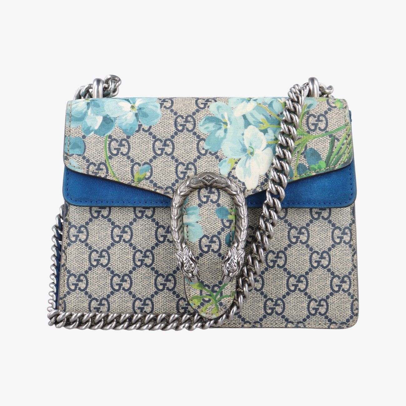 グッチGucciディオニュソス ベージュ×ブルー×マルチ PVCコーティングキャンバス×スエード 421970 I020959484