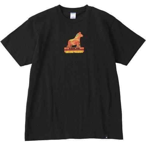 RACING HORSE T-SHIRT ブラック Lサイズ RSU124 アールエスタイチ