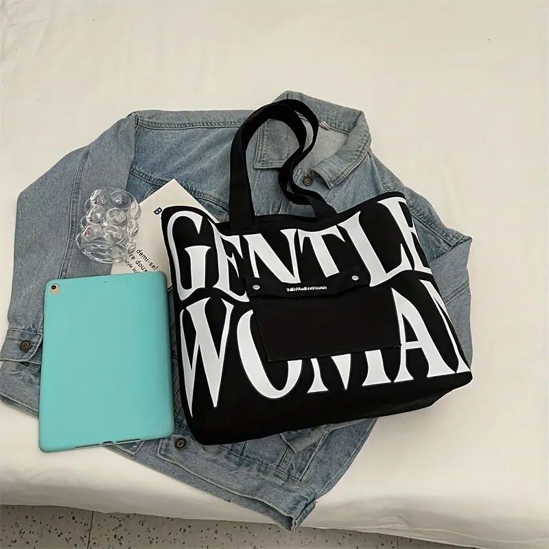 GENTLEWOMAN ロゴ キャンバストートバッグ デニム＆レザー GENTLEWOMAN DUMPLING BAG ストリート 6色 (GENTLEWOMAN/トート