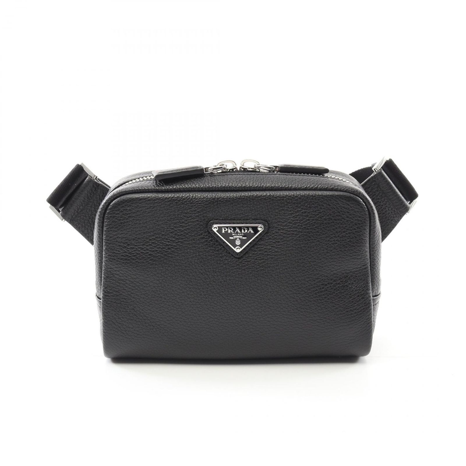 プラダ PRADA ウエストバッグ ボディバッグ VIT.DAINO ヴィッテロダイノ 2VH1842BBEF0002 ブラック レザー クロスボディバッグ メンズ