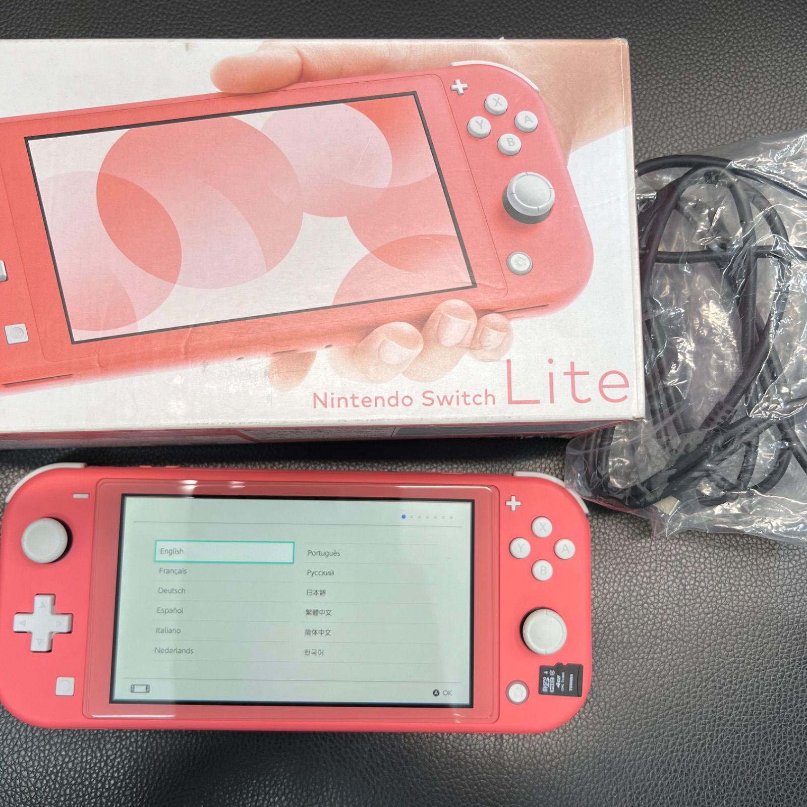 Nintendo Switch Lite コーラル SDカード128G付き switch lite SD