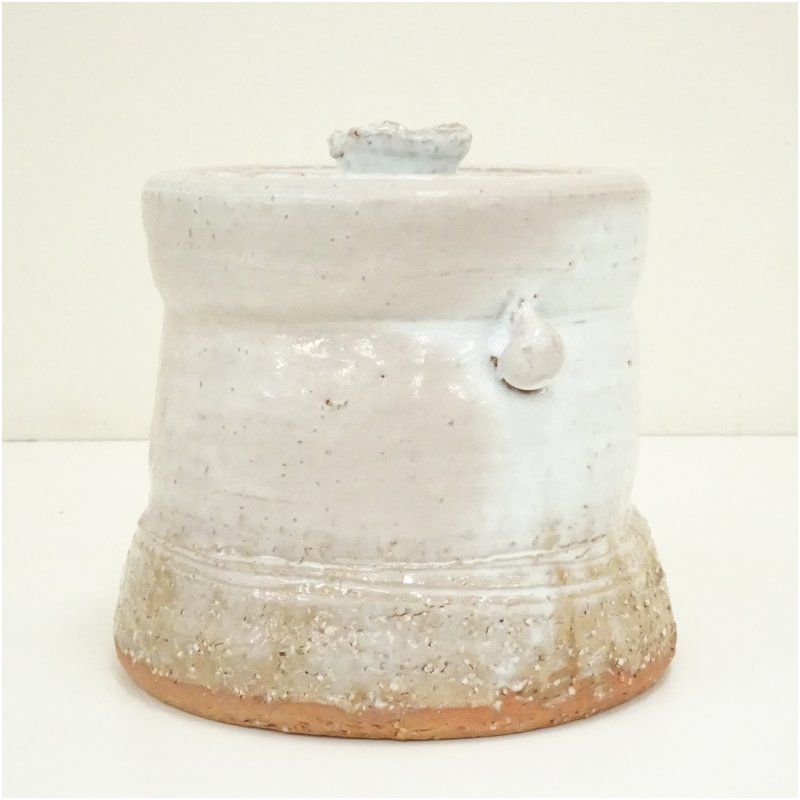 萩焼 郷川窯 永岡定夫造 水指 共箱 水指し 茶道 茶道具 おしゃれ 水差し 抹茶 インテリア 茶器 水器 お茶 骨董 茶会 WWW_IBETON_RU