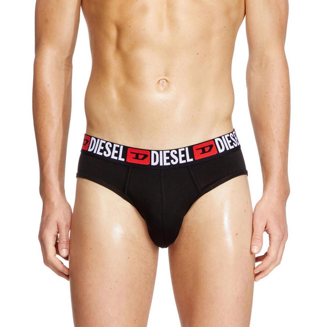 DIESEL>>ディーゼル ブリジット-Dnm ビキニブリーフ DIESEL(ディーゼル)ブリーフ ビキニ コットン ロゴ 3枚組 セット