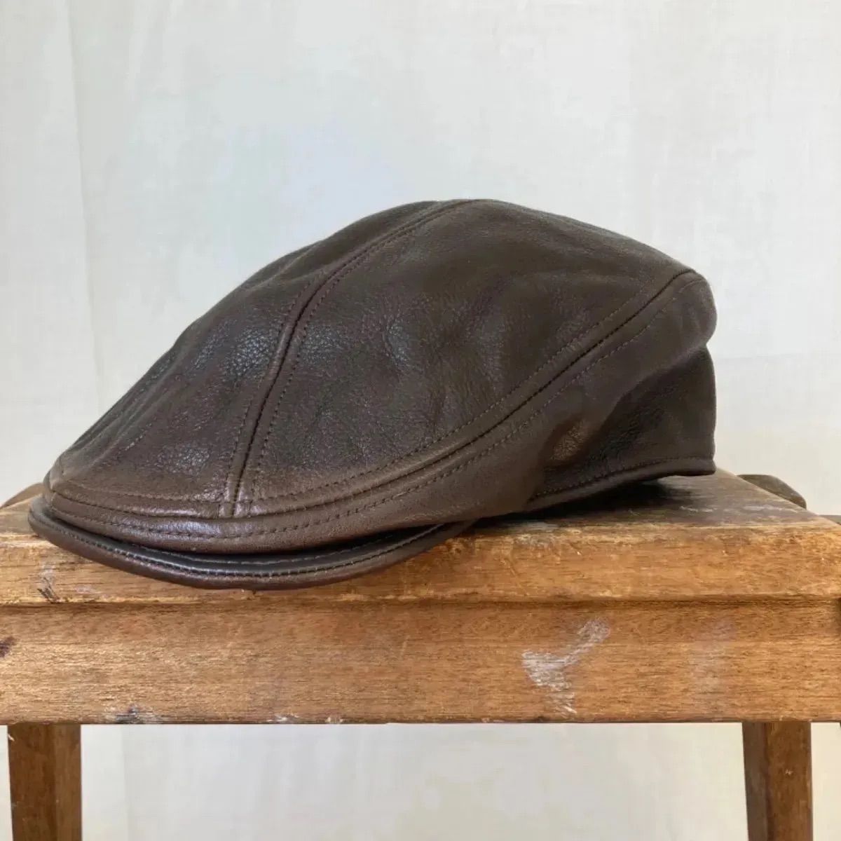 NEW YORK HAT CO. ニューヨークハット レザー ハンチング キャップ