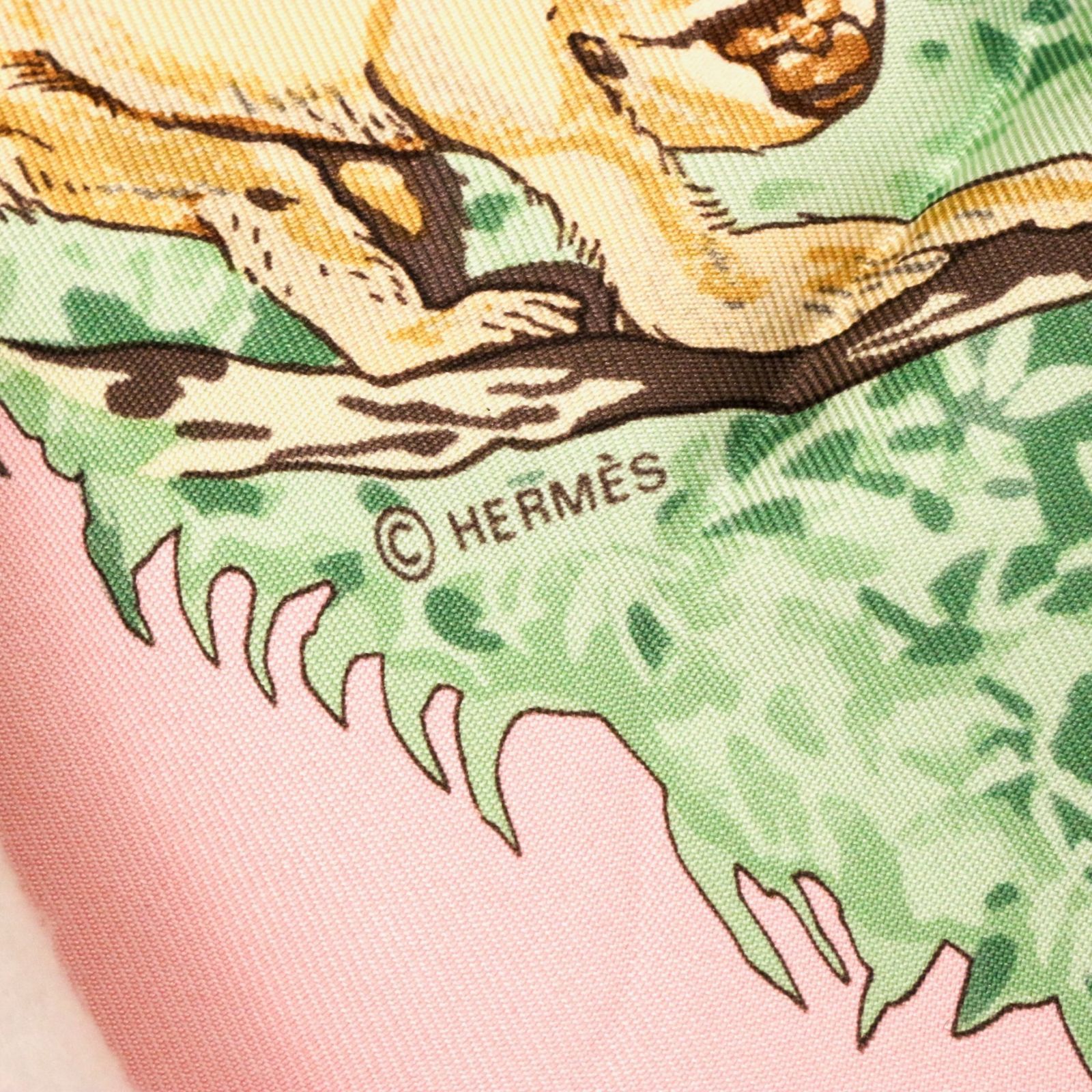 エルメス LA TREVE DE LEAU 水の休戦 カレ 90 スカーフ 大判