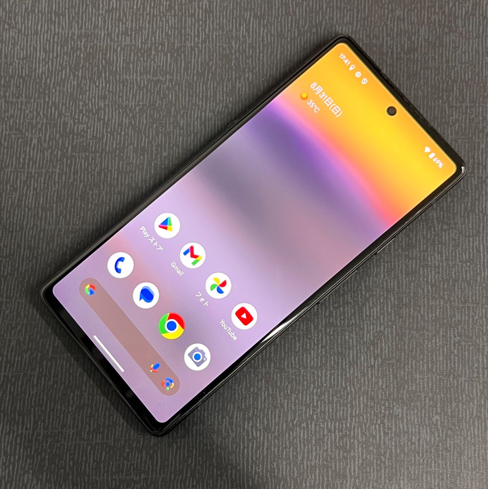 SIMロック解除済 Google 割引 Pixel 6a 128GB チャコール 美品】SIM