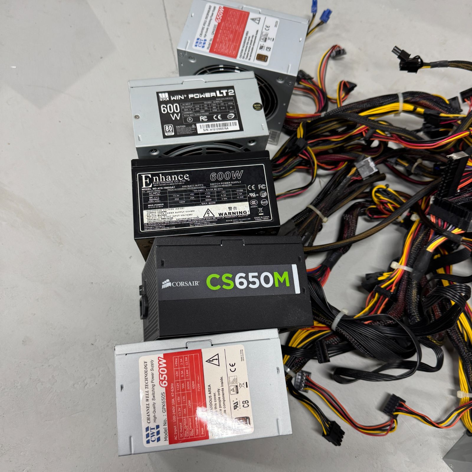 F1 通電 済 電源ユニット 600W～650W 8個