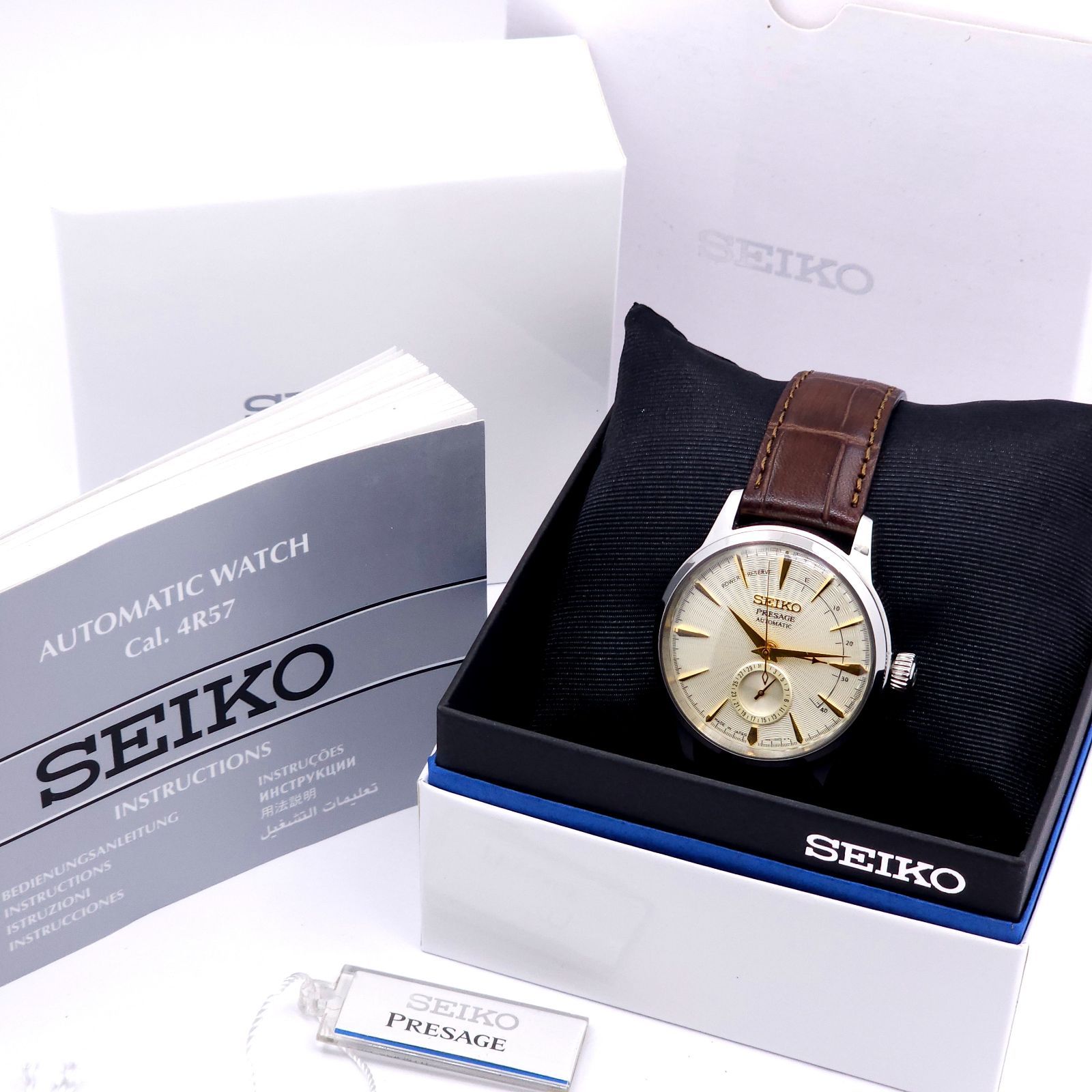 SEIKO プレザージュ 4R57-00E0 自動巻 SEIKO PRESAGE 4R57-00E0 メンズ