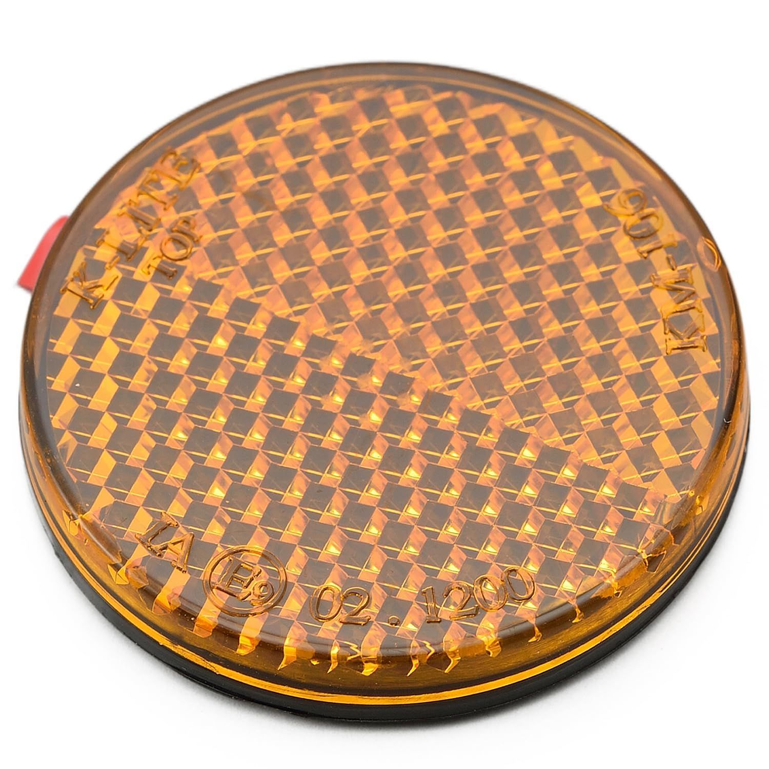 アンバー 両面テープ貼付タイプ ラウンド リフレクター 76286 ユニバーサル デイトナ Daytona