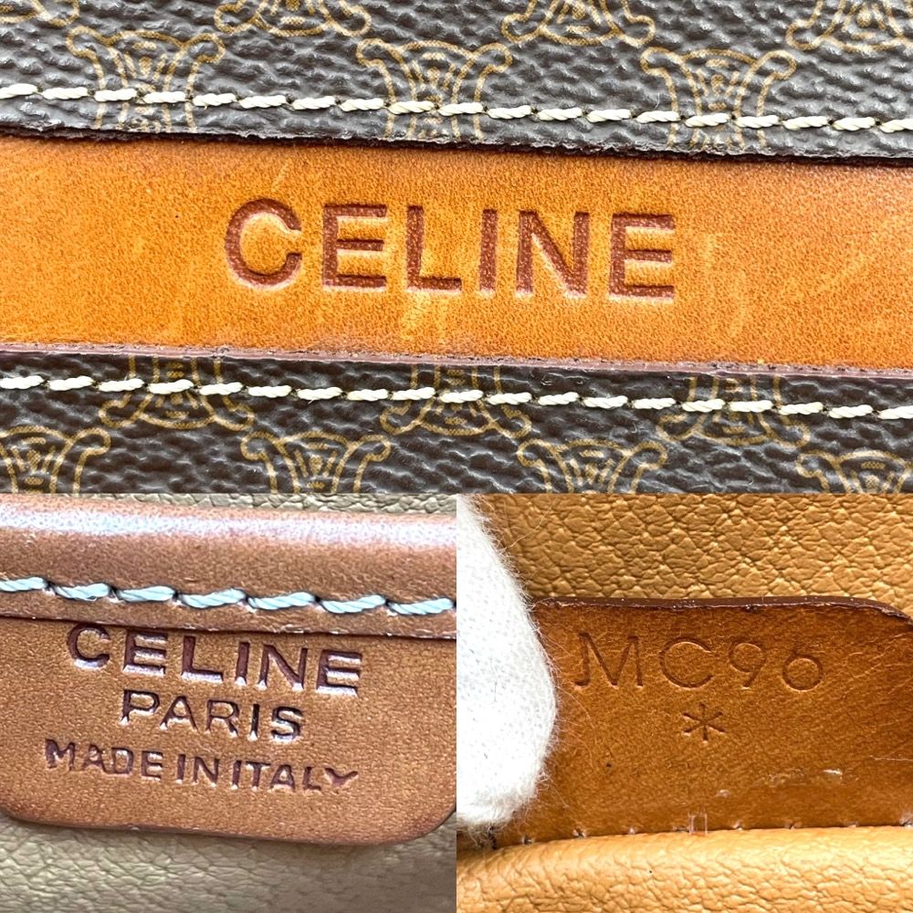 CELINE セリーヌ リュック バックパック レザー マカダム柄 PVC - 通販