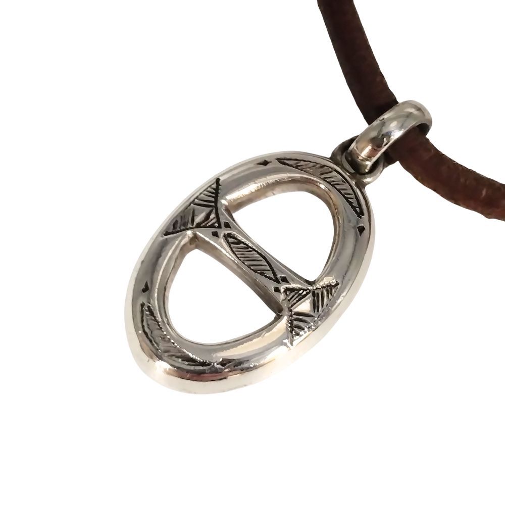 HERMES トゥアレグ チョーカー ネックレス シェーヌダンクル 刻印あり