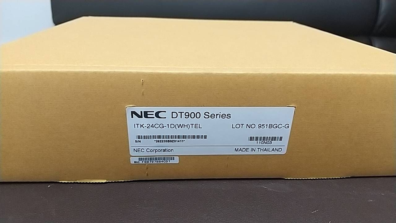 未使用1台 NEC ITK-24CG-1D(WH)TEL 24ボタンカラーIP多機能電話
