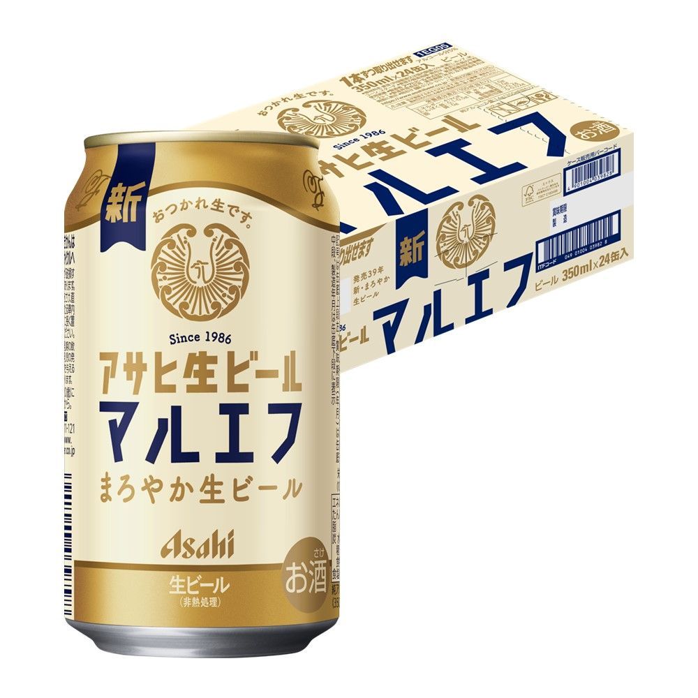 アサヒ 生ビール マルエフ 350ml×1ケース/24本 YTR