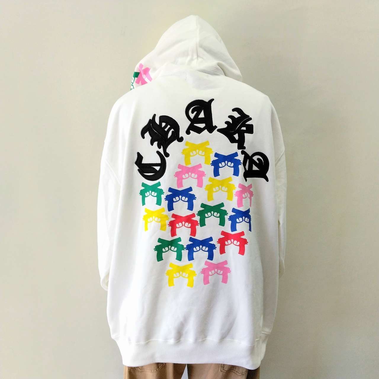 ガルフィー GALFY チャカパッチ パーカー 白 hoodie - メルカリ