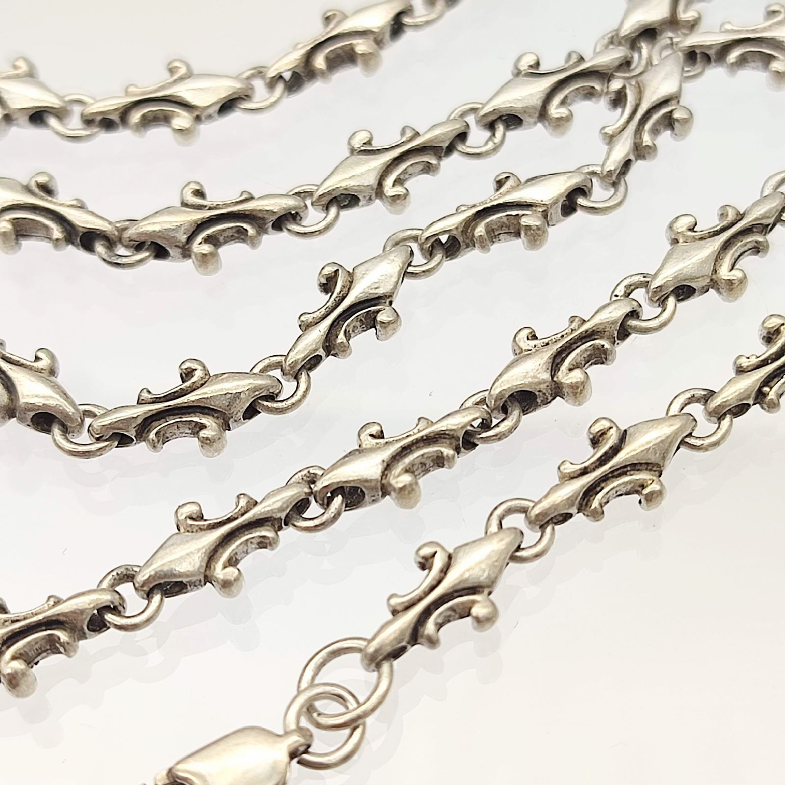 存在感抜群！ フ デザインチェーンネックレス シルバー925 23g 品質保証、最安値に挑戦！