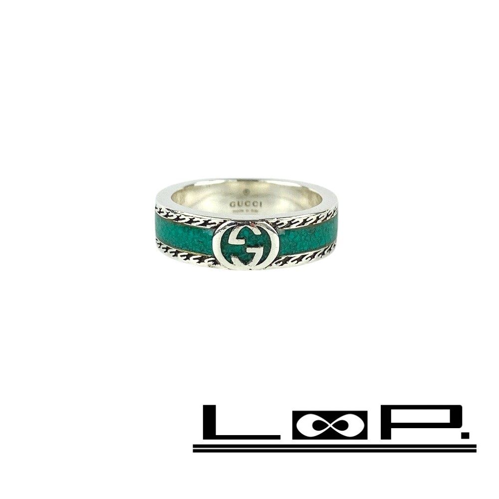□美品□ グッチ インターロッキング リング 指輪 アクセサリー
