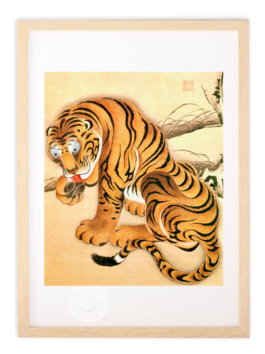 新品】高級ジークレー版画 幸せの青いオウム taesun 油絵 風水 縁起物