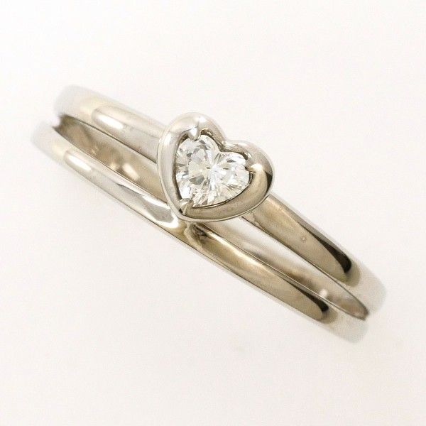 K18WG リング ring 指輪 9号 ダイヤ 0.11 総重量約2.3g