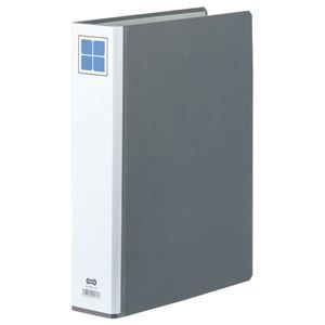 （まとめ） TANOSEE 両開きパイプ式ファイルE A4タテ 400枚収容 背