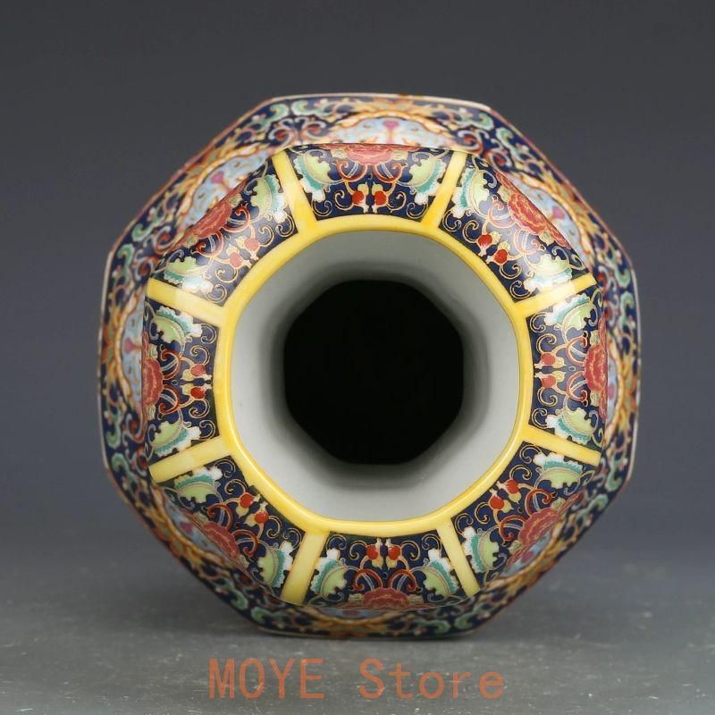 雍正琺瑯彩蒜頭瓶 景徳鎮 陶磁器 装飾品 現代工芸品 美術品 置物
