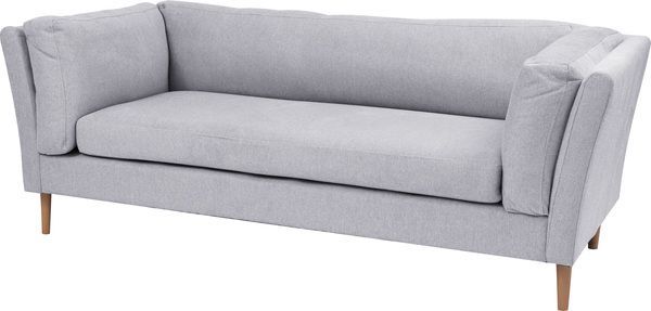 ソファ 3人掛け ライトグレー メーカー直送 ソファ 椅子 おすすめ 人気 おしゃれ インテリア 3人掛 ソファー 木フレーム Ｓバネ ウィービングベルト ポリエステル