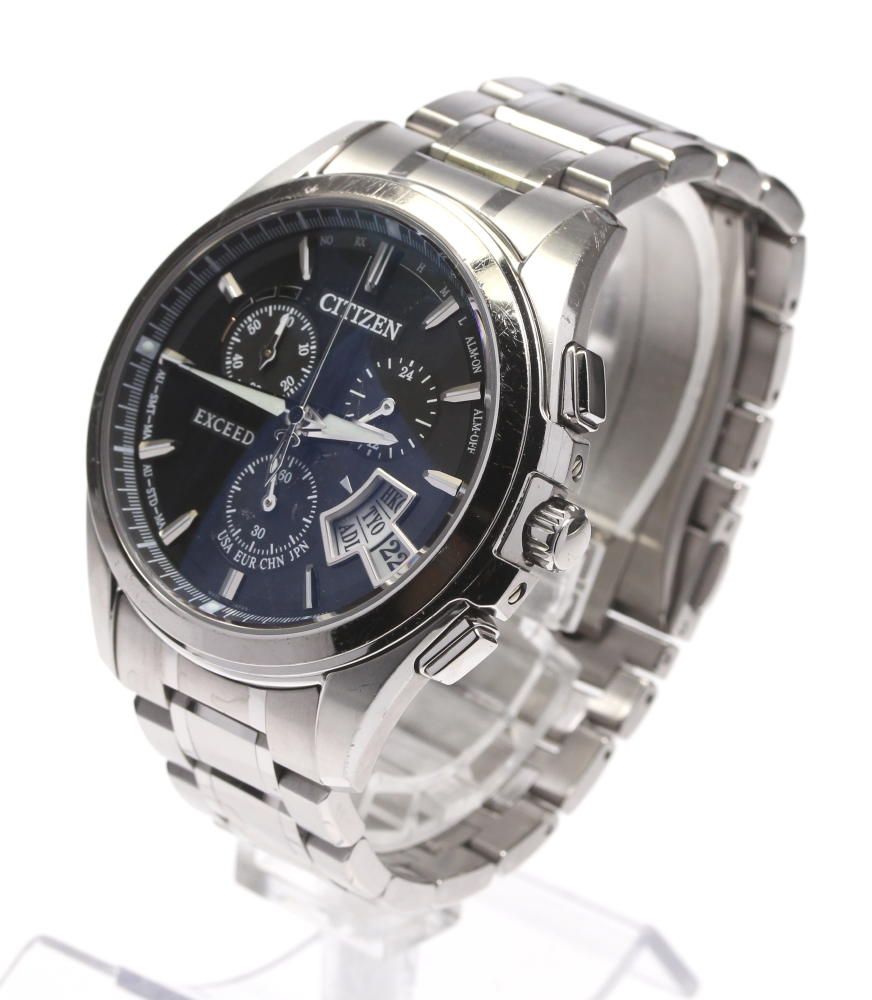 CITIZEN EXCEED クロノグラフ H610-T017100メンズ腕時計