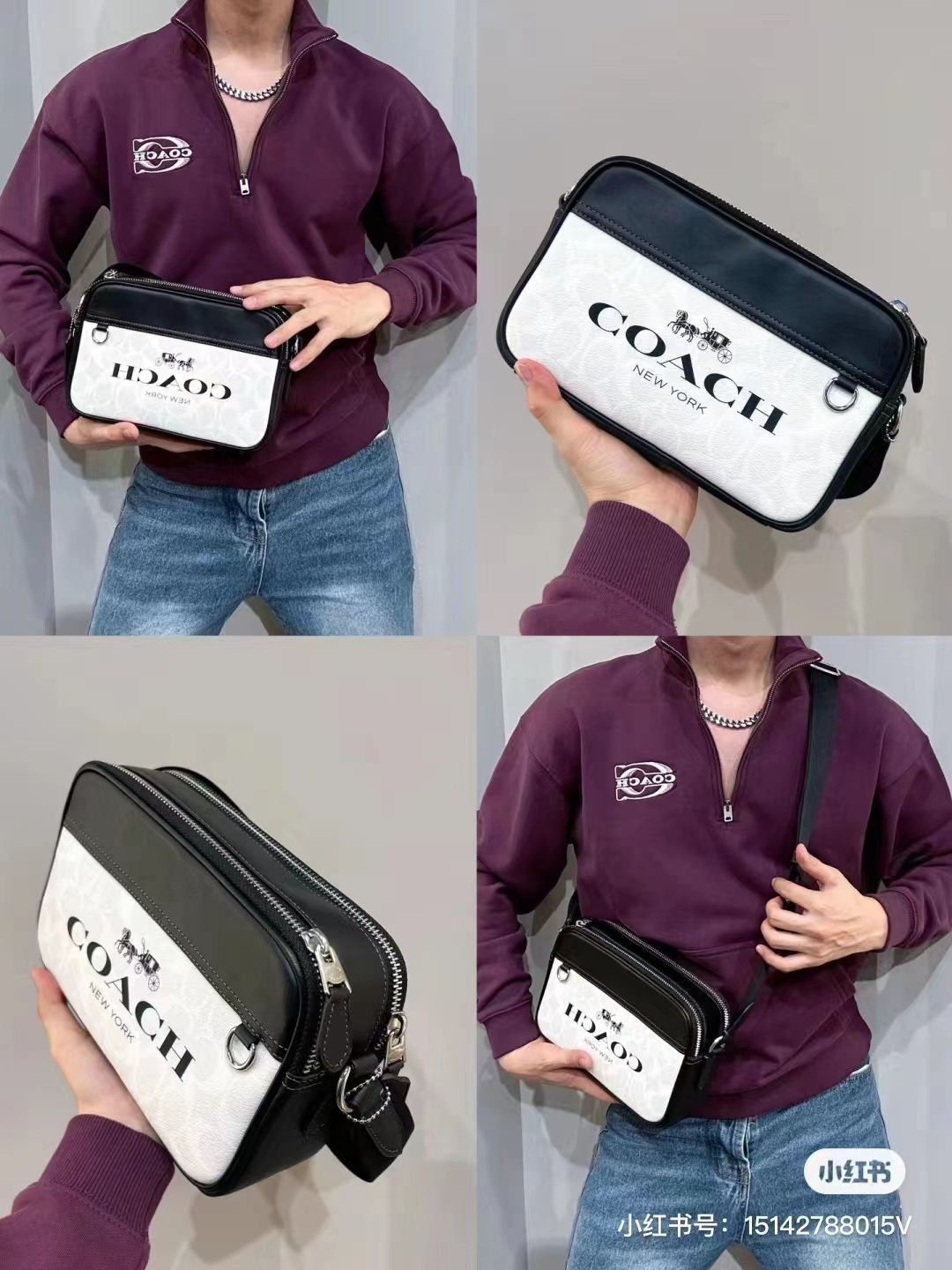 新作 2024 コーチ バッグ COACH  CP062 メンズ ショルダーバッグ ボディバッグ シグネチャー グラハム クロスボディー 斜めかけバッグ