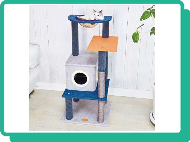 アドメイト (ADD. MATE) 猫用タワー ねこまどフロートテラスキャット