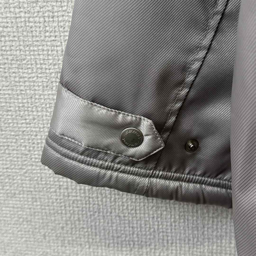 Reebok◇ベンチコート リーボック 無地 シルバー系 刺繍 メンズ サイズ