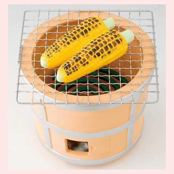 夏ものがたり　七輪　蚊遣器（焼きとうもろこし）　S21-654