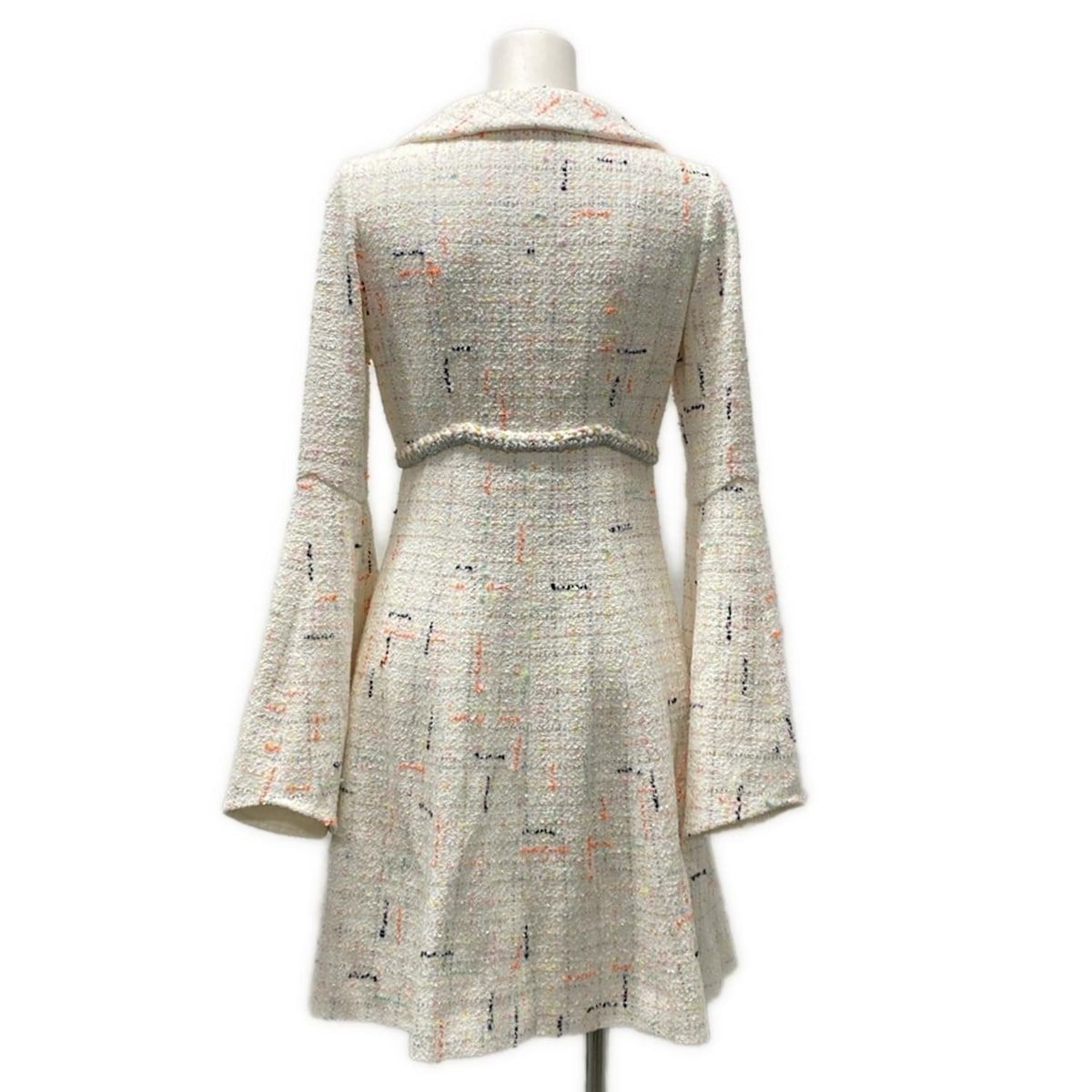シャネル ツイード ワンピース レディース 36 中古・古着通販】CHANEL (シャネル) ココマークツイード