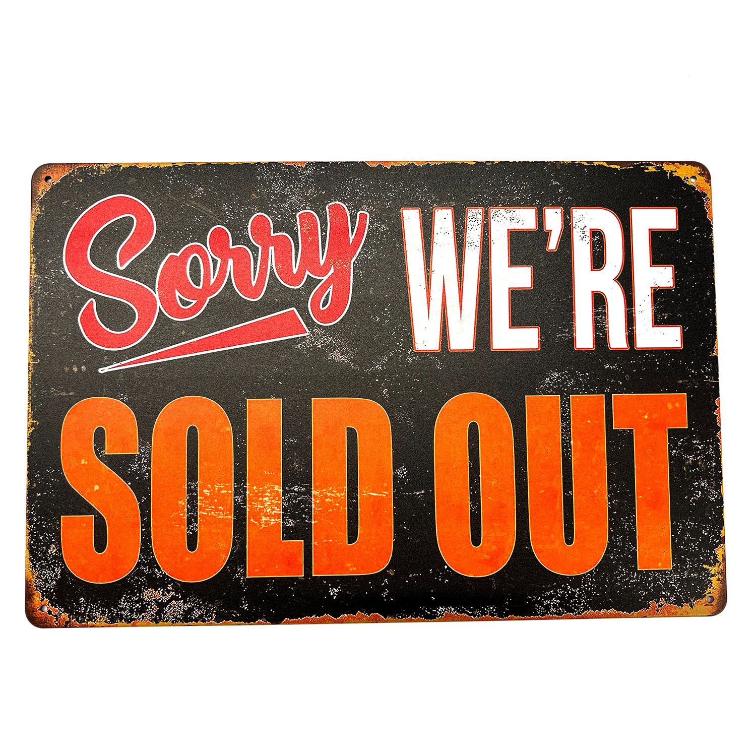 SOLD OUT ソールドアウト 売り切れ アメリカン雑貨 ブリキ看板