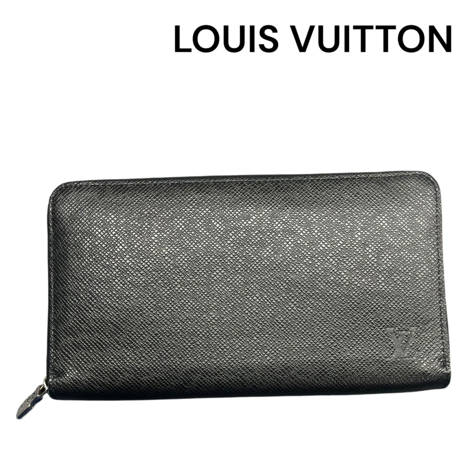 ● ルイヴィトン LOUIS VUITTON タイガ ノワール M30056 ジッピーオーガナイザー 長財布 メンズ 5D483