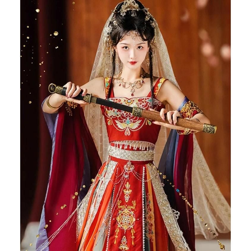 コスプレ衣装 ベールとスロール付き5点セット