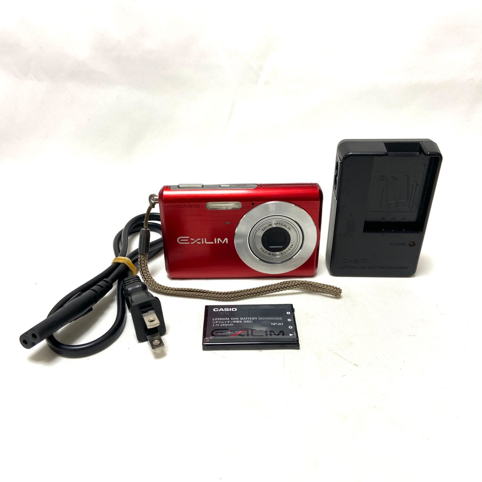 CASIO EXILIM EX-Z60 カシオ エクシリム レッド コンパクトデジタルカメラ コンデジ デジカメ 6.0 MEGA PIXELS