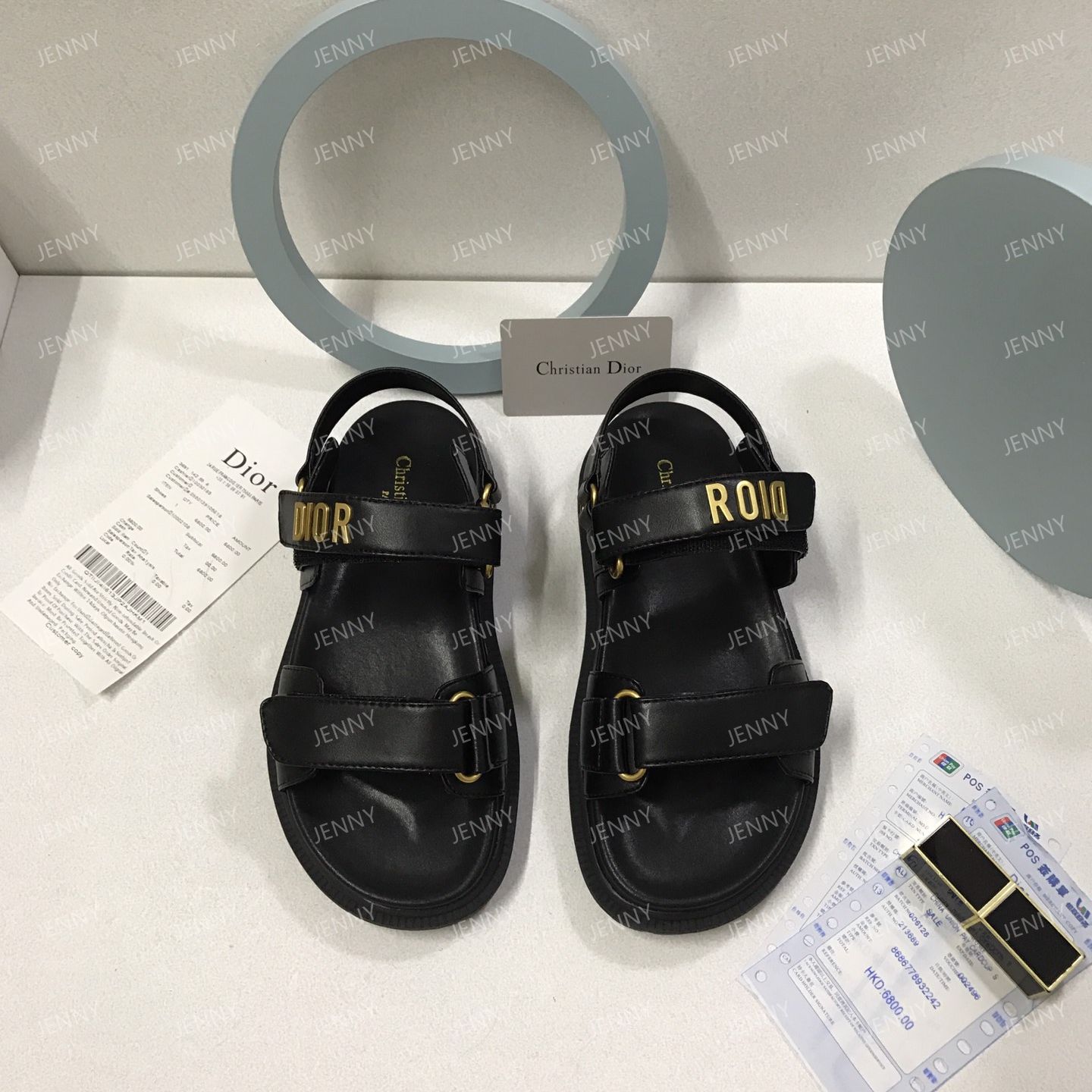 Dior ベルクロストラップ サンダル