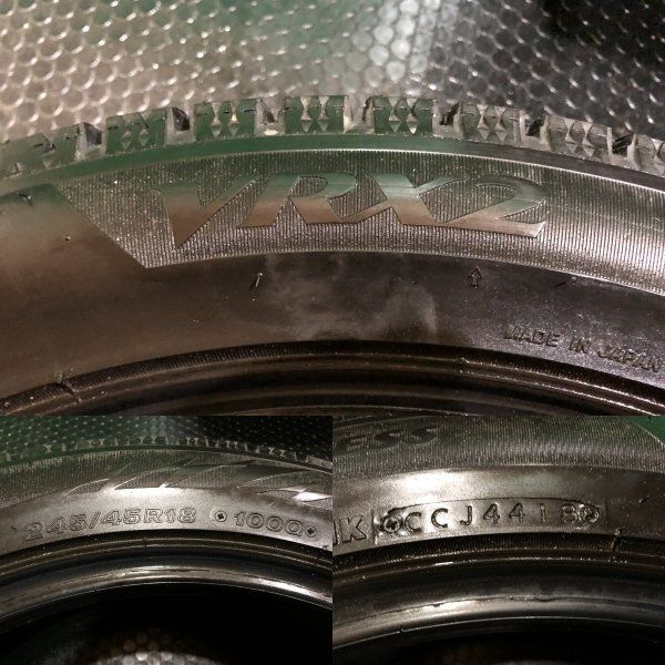 BS BRIDGESTONE BLIZZAK VRX2 245/45R18 18インチ スタッドレス 4本 VW 