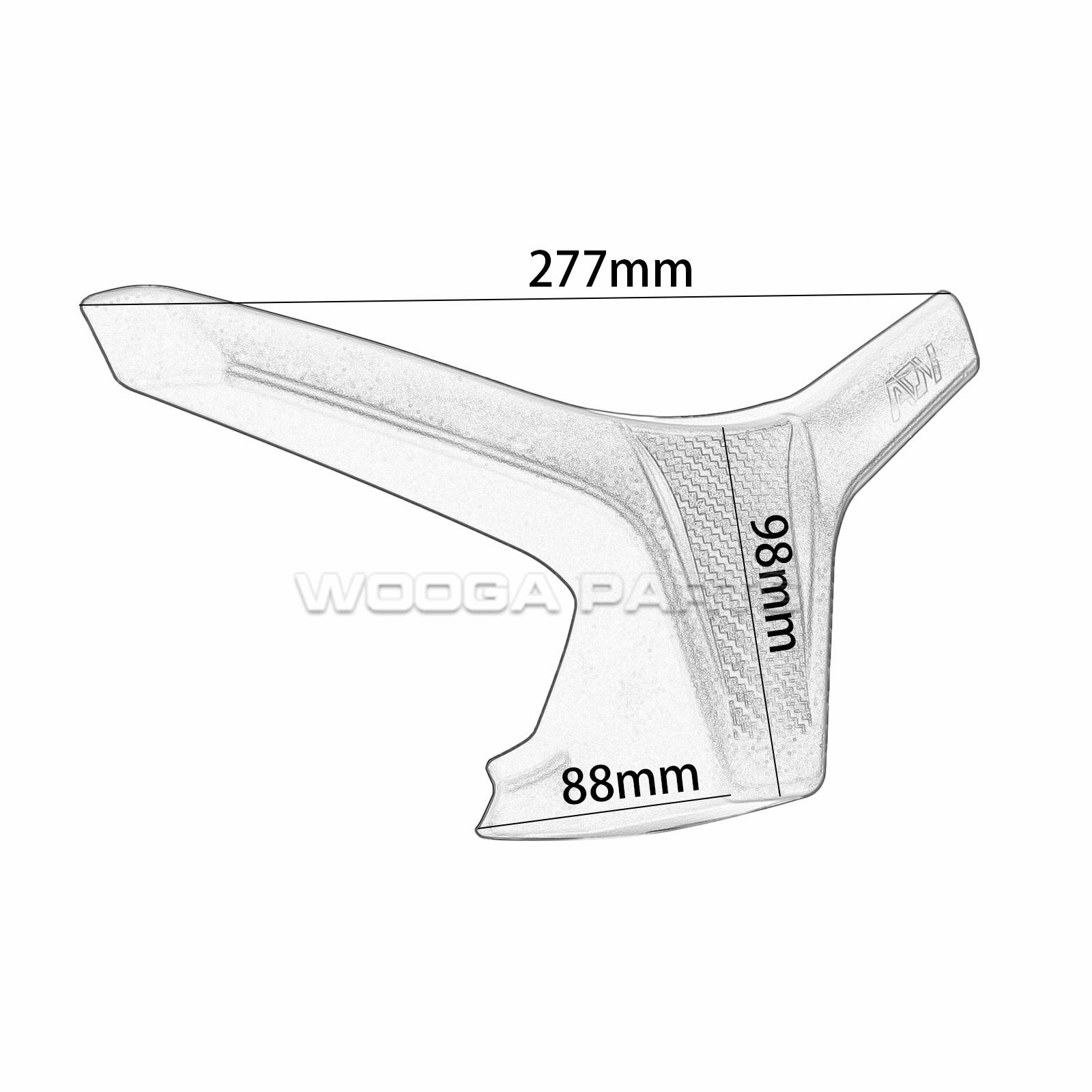 ホンダ ADV160 フロントノーズカバー 鳥嘴エクステンション フロントライトカウル ディフレクター ABS製 マットブラック カーボン調 BRIGHTFACE_UK