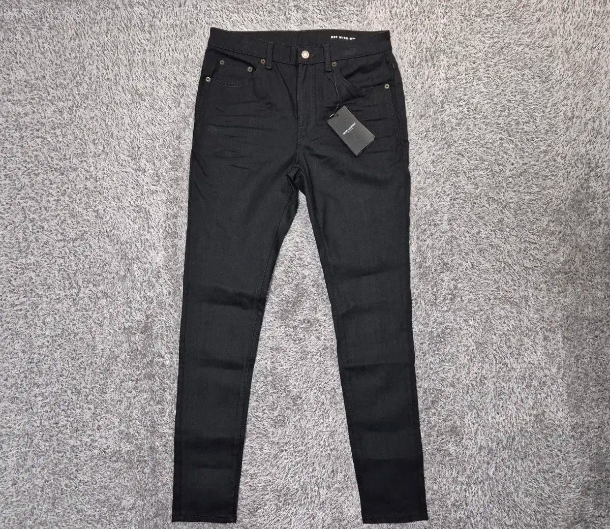 サンローラン SAINT LAURENT ブラック デニム スキニー パンツ SAINT