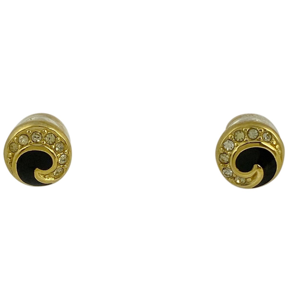 クリスチャンディオール Christian Dior ラインストーン ピアス  